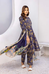 2-Pc Lawn Printed Angrakha Shirt With Lawn Printed Trouser CPM23-53